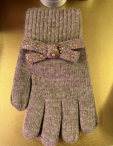 Brown Bow Glove