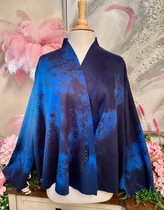 Royal Blue Reversible Wrap Jacket