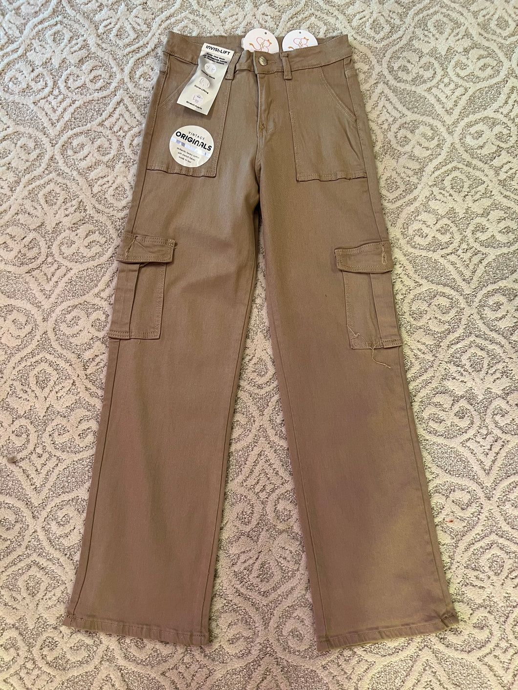 Khaki Twill Cargo Pant